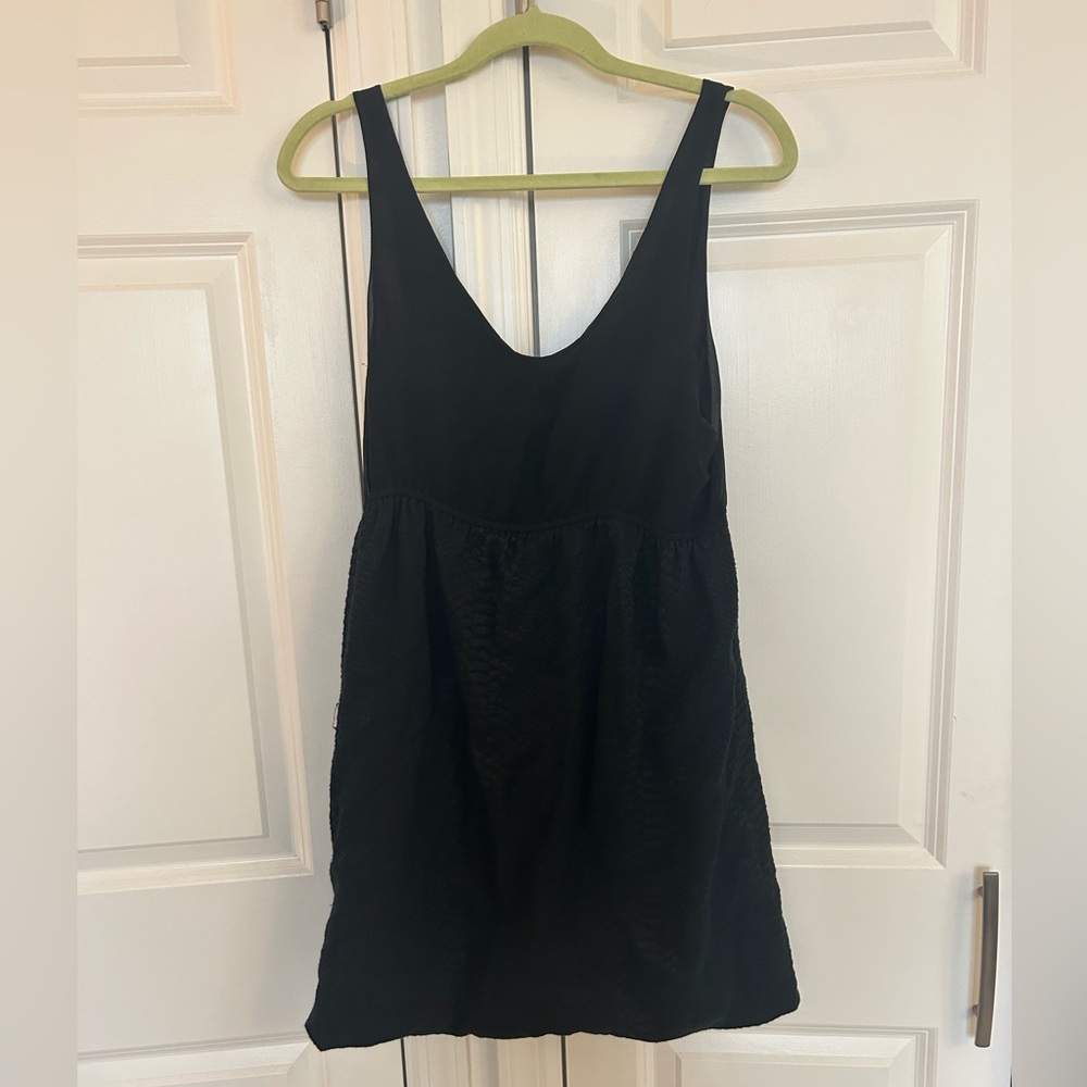 3.1 Phillip Lim Black Snakeskin Mini Dress